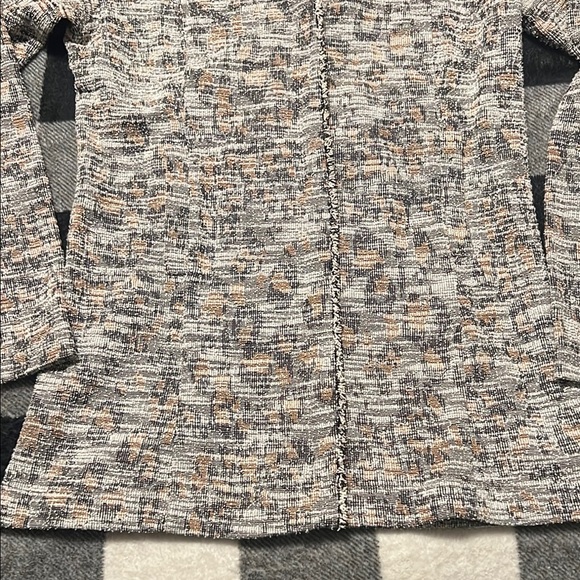 Dolan by Anthropologie Gray, White, Beige Knit Cardigan / Blazer Jacket size XS - Picture 9 of 16